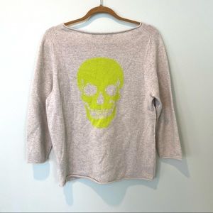 Cashmere Sweater with Skull